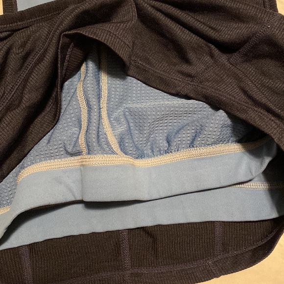 Prana cropped workout top sports bra size large navy blue - Picture 3 of 7